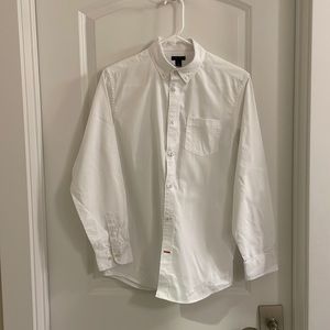 Boys button up, white dress shirt, size 18